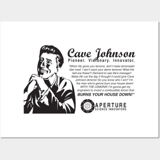 Portal 2 "Aperture Science Founder Cave Johnson" Posters and Art